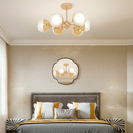 Люстра на штанге Arte Milano 327007/3+3 GD