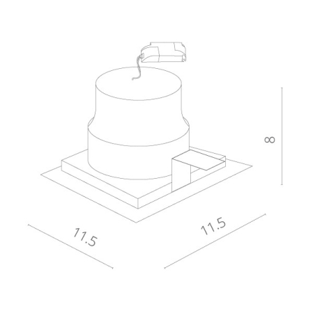 Встраиваемый светильник ARTE Lamp A7007PL-1WH