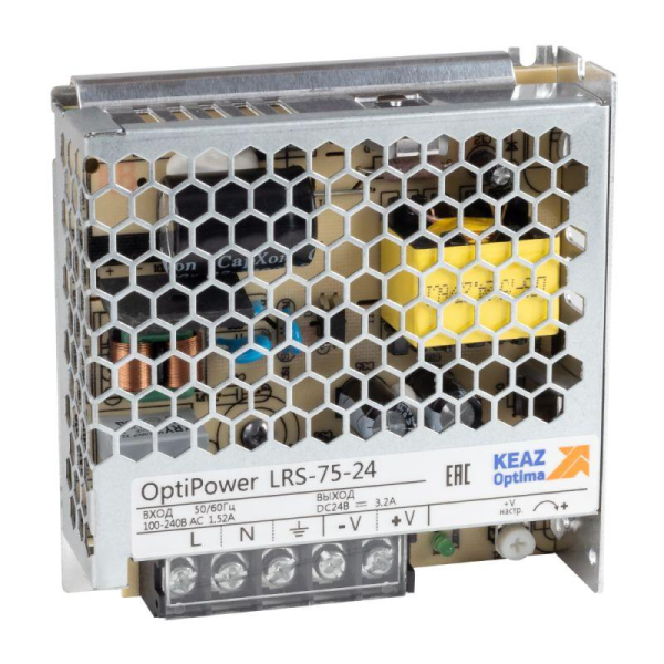Блок питания панельный OptiPower LRS 75-24 3.5A КЭАЗ 328877