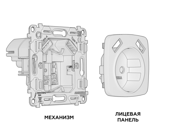 Розетка Ambrella Volt MO639010