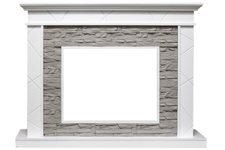 Royal Flame Портал Royal Flame Basel - Белый / Сланец серый