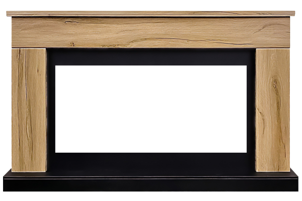 Royal Flame Каминокомплект Bergen (Разборный) - Дуб галифакс (Ширина 1370 мм) с очагом Vision 42 LOG LED