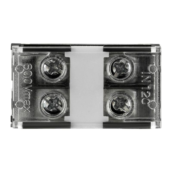 Блок зажимов клеммный БЗД 2х-полюсный 2,5 мм2 20A на DIN-рейку REXANT