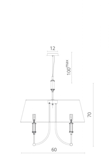 Подвесная люстра Divinare 1167/01 SP-6