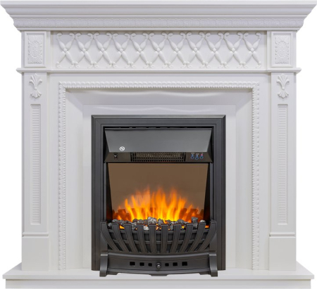 Royal Flame Каминокомплект Alexandria - Белый с очагом Aspen Black