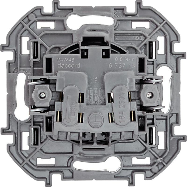 Розетка 1-м СП Inspiria 16А IP20 250В 2P механизм антрацит IEK 673713