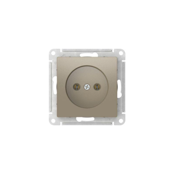 Розетка AtlasDesign 16А без заземл. без шторок быстрозажим. клем. механизм шампань SE ATN000541S