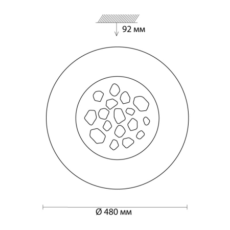 Накладной светильник Sonex 3026/80CL
