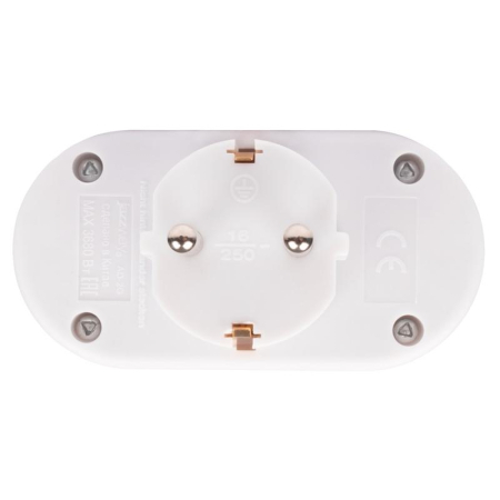 Разветвитель с заземл. 16А AD-2G 3.5кВт JazzWay 5004641