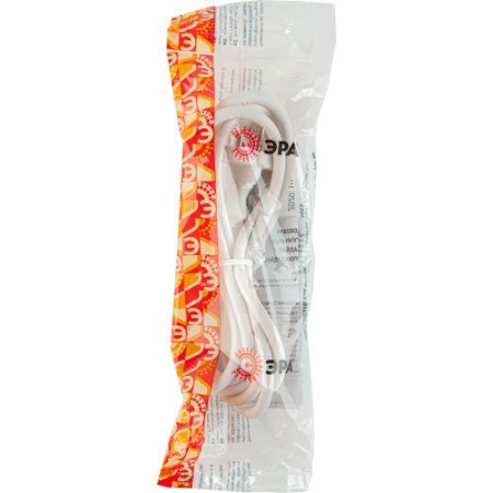 Шнур для бра 1.8м ШВВП 2х0.75 бел. UX-ШВВП-2x0.75-1.8m-W ЭРА Б0051341