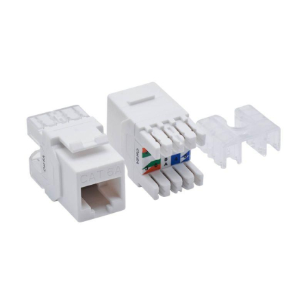 Патч-панель 19дюйм 1UCAT6А 24 модуля RJ45 неэкранированная DKC RN6APPU24