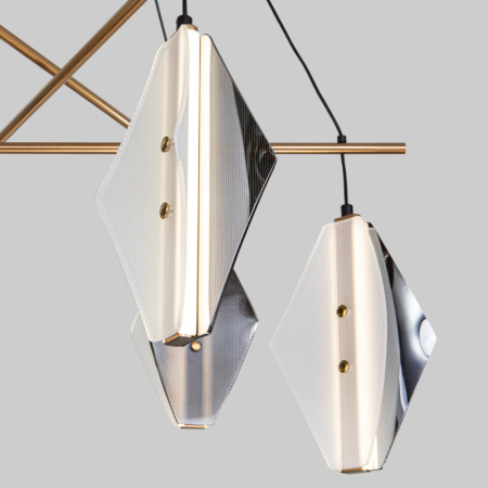 Подвесная люстра Eurosvet 301054 LED латунь