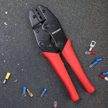 Кримпер HT-336H для обжима изолированных автоклемм 0,5-6,0мм² REXANT