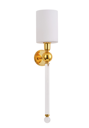 Crystal Lux Бра Crystal Lux MIRABELLA AP1 GOLD/WHITE