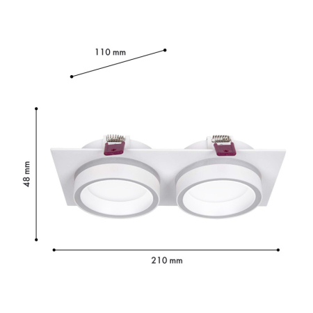 Встраиваемый светильник Favourite 4650-2C