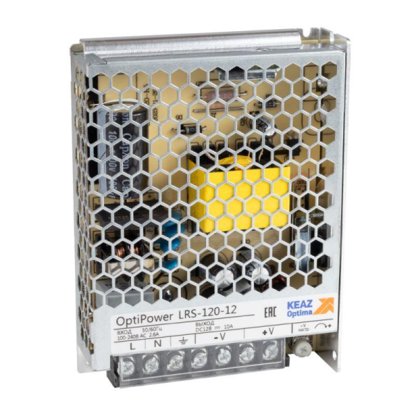 Блок питания панельный OptiPower LRS 120-12 10A КЭАЗ 328880