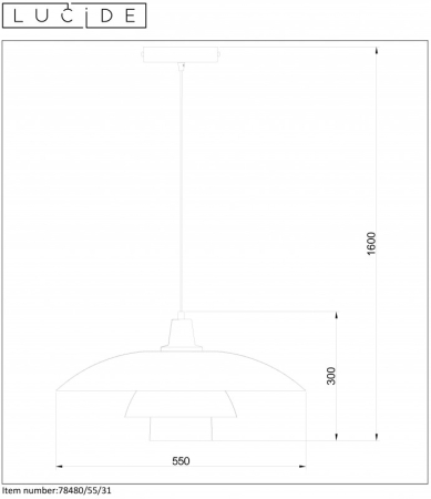 Подвесной светильник LUCIDE 78480/55/31