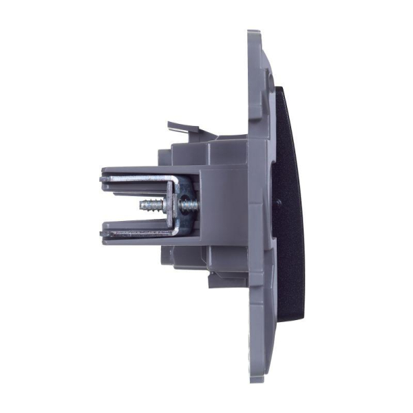 Переключатель перекрестный 1-кл. Etika 250В 10AX винт. зажимы антрацит IEK 672649