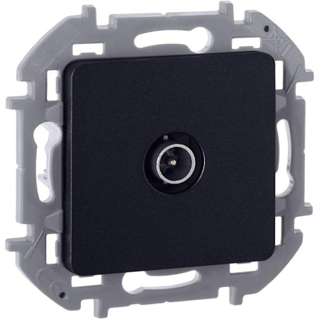 Розетка телевизионная проходная TV Inspiria 14дБ 5-862мГц механизм антрацит IEK 673863