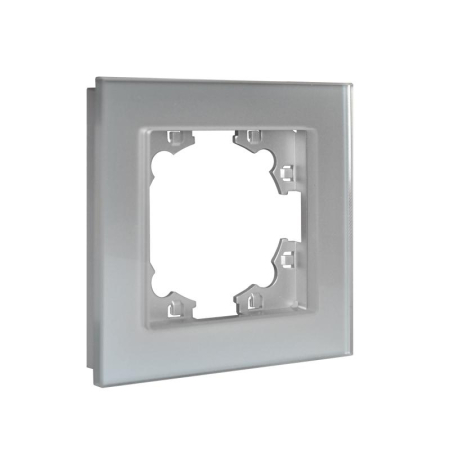 Рамка 1-м Афина стеклянная серебр. UNIVersal 2266