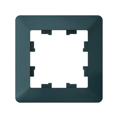 Рамка 1-м AtlasDesign Air изумруд/дым. черн. SE ATN220801