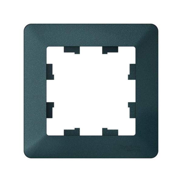 Рамка 1-м AtlasDesign Air изумруд/дым. черн. SE ATN220801