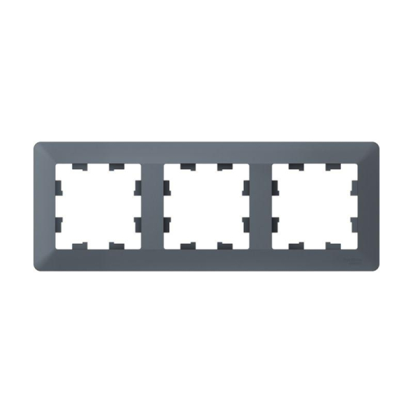 Рамка 3-м AtlasDesign Air грифель/дым. черн. SE ATN220703