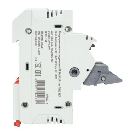 Предохранитель-разъединитель DF 14х51 2п (тип ПВЦ) EKF df142-e