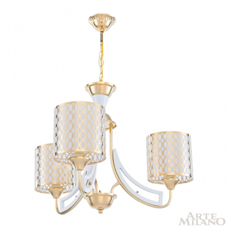 Подвесная люстра Arte Milano 303387/3 Wh/Gd