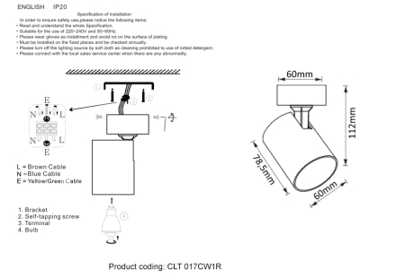 Crystal Lux Светильник потолочный Crystal Lux CLT 017CW1R BL-GO