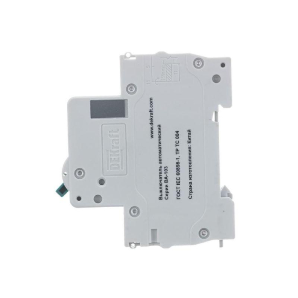 Выключатель автоматический модульный 1п C 63А 6кА ВА-103 DEKraft 12279DEK