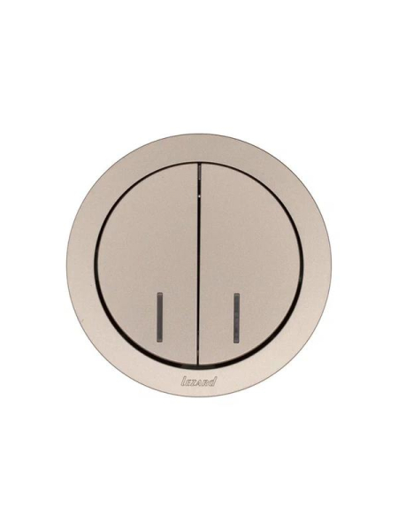 Выключатель 2-кл. СП OSEN 10А IP20 с подсветкой механизм титан LEZARD 743-3788-112