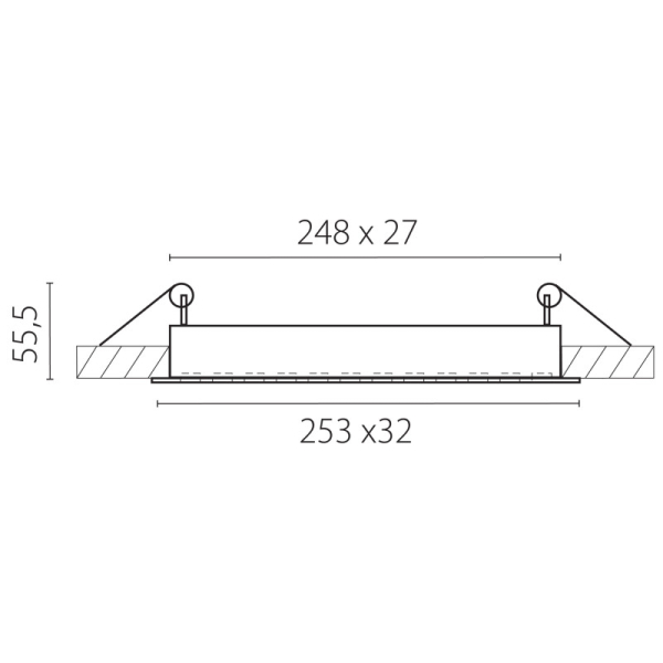 Встраиваемый светильник Lightstar 080346