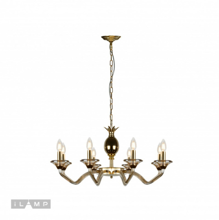 Подвесная люстра iLamp YT2049-8 GD+COG