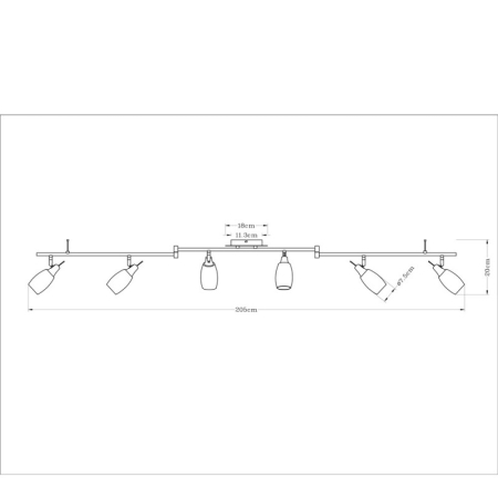 Спот ARTE Lamp A4590PL-6SS