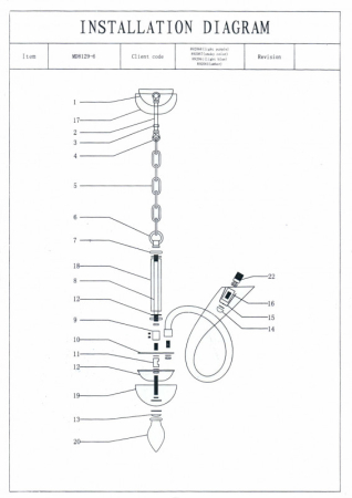 Подвесная люстра Lightstar 892061