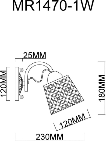 Бра MyFar MR1470-1W