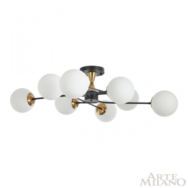Накладная люстра Arte Milano 276808/8 BK/GD