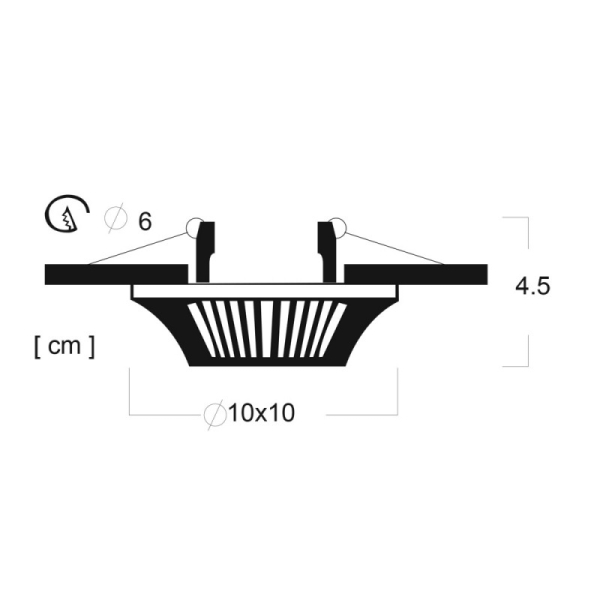 Встраиваемый светильник ARTE Lamp A5298PL-1AB