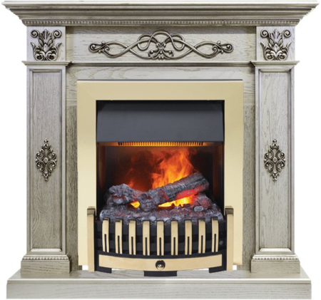 Dimplex Каминокомплект Derby - Old silver с очагом Danville Brass FB2
