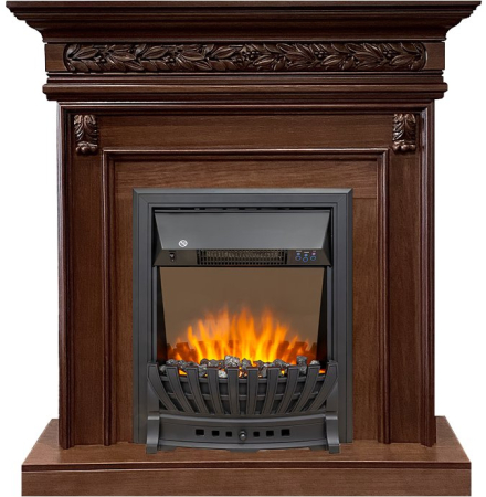 Royal Flame Каминокомплект Valletta - Темный дуб с очагом Aspen Black