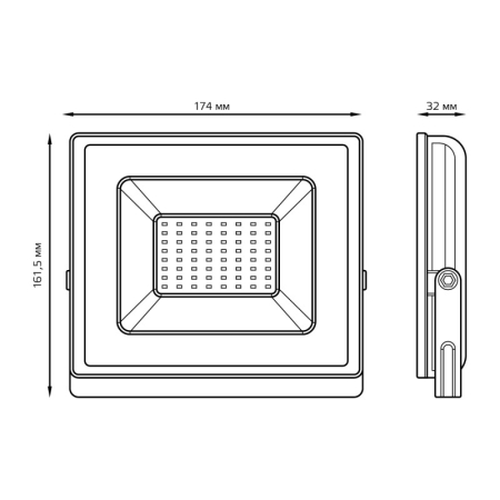Прожектор Gauss 613120350