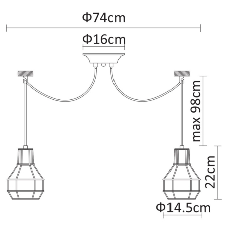 Подвесной светильник ARTE Lamp A9182SP-8WH