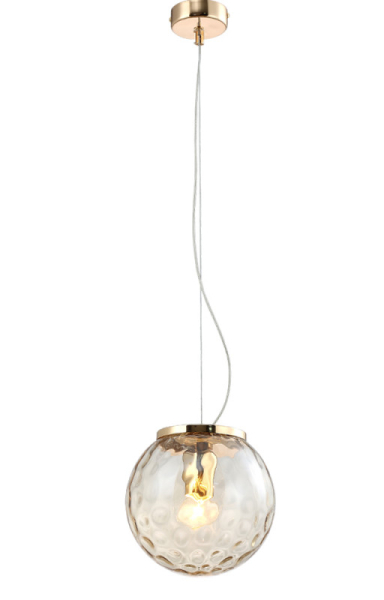 Подвесной светильник Crystal Lux MAYO SP1 D200 GOLD/AMBER