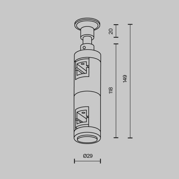 Стойка Maytoni Technical TRA155CW-D1-B