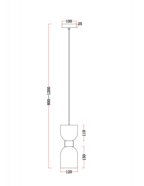 Подвесной светильник Freya FR5203PL-01BS