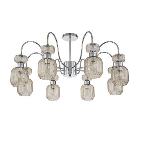 Люстра на штанге Escada 1141/8PL Chrome/Beige