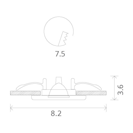 Влагозащищенный светильник ARTE Lamp A5440PL-1SS