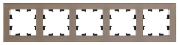 Рамка 5-м AtlasDesign Nature органич. стекло шампань SE ATN320505