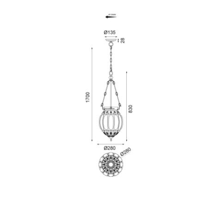 Подвесной светильник Vele Luce VL4266P23